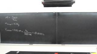 Solution Concentration  Calculating Molarity  Sucrose  001 [upl. by Karlik]