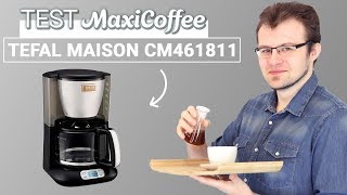 TEFAL MAISON CM461811  Cafetière filtre  Le Test MaxiCoffee [upl. by Bremen]