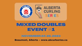 HomanTardi vs KopytkoFadden  Draw 1  Alberta Curling Series Mixed Doubles  Event 1 [upl. by Thibault]