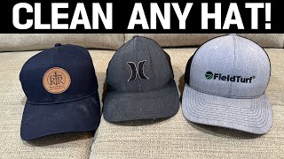 How to Clean Any HAT Without Ruining it  Sweat Stains amp More [upl. by Hauhsoj]