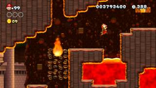 New Super Mario Bros U 100 Walkthrough Part 21  Peachs Castle 83 84 8C Star Coins [upl. by Nevur]