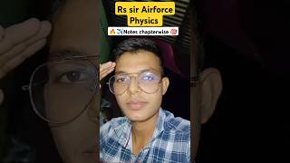 Rs sir physics Airforce 🔥 Notes shorts ytshortsindia rssir defanceupdates mocktest 🎯 [upl. by Eimirej]