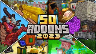 TOP 50 ADDONS DE 2023 PARA MINECRAFT PE BEDROCK [upl. by Melisse]