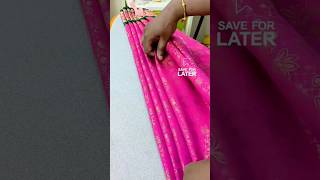 Step by step take saree pleats tutorial [upl. by Ysnat]