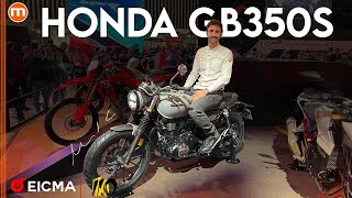 Honda GB350S  Tuffo nel passato con la monocilindrica in video da EICMA 2024 [upl. by Pleione]