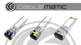 Módulo MiniGBIC fibra óptica multimodo  distribuido por CABLEMATIC ® [upl. by Larcher]