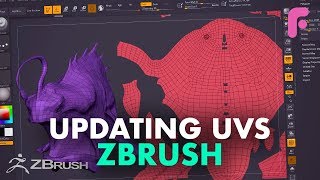 How to Update Your UVs in ZBrush  Production Essentials [upl. by Pembrook]