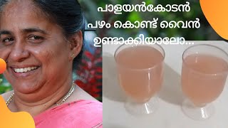 How to make wine using palayankodan pazham  Banana wine [upl. by Hogen474]