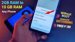 Enhance 2GB RAM to 10GB RAM in Any Phone amp Play Pubg Free Fire With 4K Graphics pubg lag fix MIUI 12 [upl. by Fay]