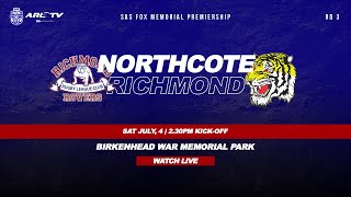 Northcote v Richmond 1st half Rd 3 2020 [upl. by Yirinec]