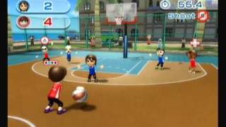 Wii Sports Resort Basketball Pickup Game 3On3 [upl. by Pickett]