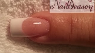 Como hacer uñas acrilicas frances paso a paso Tutorial [upl. by Isia219]