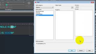 How to Use of Fields option in MTEXT Command in AutoCad UrduHindi [upl. by Lakym]