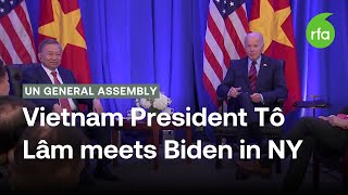 Biden meets Vietnam’s president at the United Nations  Radio Free Asia RFA [upl. by Ambrosius]