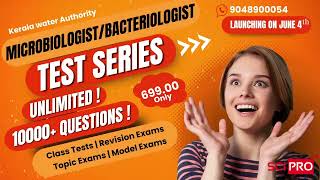 TEST SERIES Microbiologist Bacteriologist KPSC Water Authority [upl. by Edrahc]