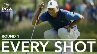 Tiger Woods  Every Shot from His 1stRound 72 at the 2019 PGA Championship [upl. by Thatcher501]