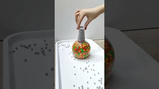 Tower of Plastic and Steel Beads Oddly Satisfying satisfying satisfyingvideo war shorts short [upl. by Zirtaeb]