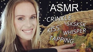 ASMR FALL RAMBLE WHISPER CRINKLE TAPPING SKSKSK KISS SOUNDS [upl. by Estes]