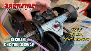 Backfire Zealot S2  Swap Out Truck Hangers  Belt Tension  Tips amp Tricks [upl. by Staw]