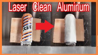 200w laser clean test Part2Aluminum paint [upl. by Courtnay]