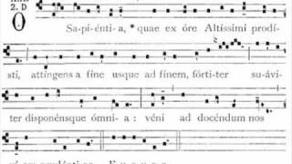 Antifona O Sapientia  gregorian antiphon [upl. by Lyon297]