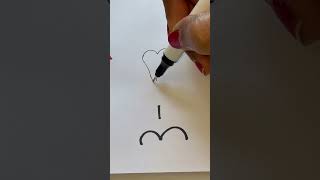 How to draw a number with 3 viralvideo baishakhidolui easydrawing 🥰 [upl. by Ariahaj95]