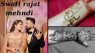 Swati rajat name in mehndi ll swatimonga rajat swati [upl. by Tillo]