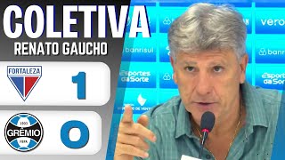 COLETIVA RENATO GAUCHO  FORTALEZA 1 X 0 GRÊMIO  PÓS JOGO [upl. by Freeborn885]