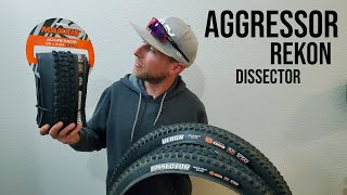 Lets Talk Maxxis Rear Tires  Aggressor vs Dissector vs Rekon [upl. by Lazaruk]