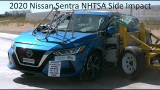 20202024 Nissan Sentra NHTSA Side Impact [upl. by Dorice]