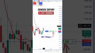 Sensex Expiry Live Trading  day 14 scalping live trading [upl. by Trilbie]