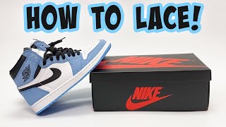 3 EASY Ways to Lace the Jordan 1 University Blue [upl. by Cotterell]