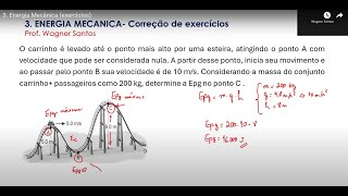 3 Energia Mecânica exercícios [upl. by Hniv]