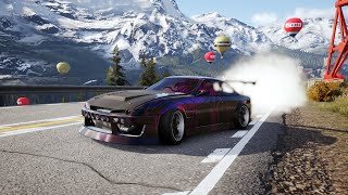 Extreme Drift 500 HP Nissan S14 on iPhone 16 Pro Max in the Mountains [upl. by Nidak]