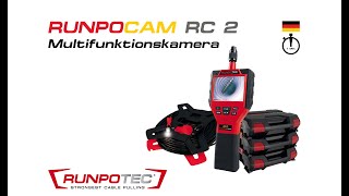 RUNPOTEC RunpoCam RC2 Multifunktionskamera  1 Minuten Version [upl. by Enicar]