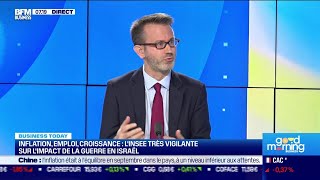 Julien Pouget Insee  LInsee maintient sa prévision de croissance du PIB à 09 pour 2023 [upl. by Carolee173]