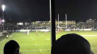 Castleford Tigers  Cas fans sing after try V Warrington Wolves 2 [upl. by Phail]