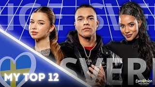 🇸🇪Melodifestivalen 2024  Final Top 12Sweden Eurovision 2024🇸🇪 [upl. by Esinel866]