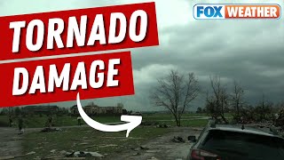 Nebraska Neighborhood Left in Devastating Condition Following Tornado Emergency [upl. by Hogue]