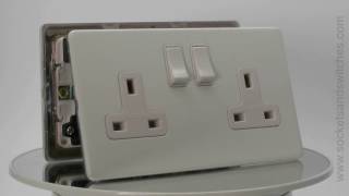 Contemporary Screwless White Sockets and Switches [upl. by Kenji998]