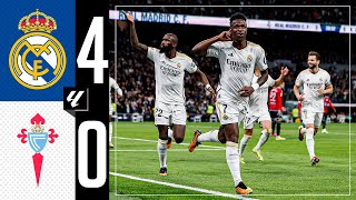 Real Madrid 40 RC Celta  HIGHLIGHTS  LaLiga 202324 [upl. by Baal224]