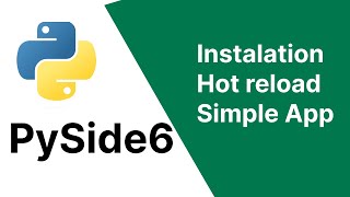 Pyside6 Tutorial  Instalation  Hot reload and Create Basic Hello World App [upl. by Fleeta]