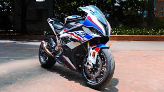 BMW S1000RR M SPORT Akrapovic Shorty GP Fully Loaded  LOUD BIKE  4K  SpeedyLio [upl. by Assirolc]