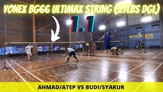 GAMEPLAY TESTING YONEX BG66 ULTIMAX 27LBS DIGITAL  RAKET RS OCTAGON 10 NW [upl. by Haceber]