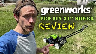 Greenworks Pro 80V 21inch Mower Review [upl. by Oyek155]