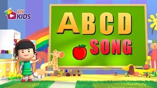 ABCD Alphabet Song with Lyrics  LIV Kids Nursery Rhymes and Songs  HD [upl. by Egief]