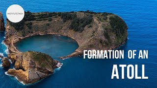 How an Atoll is formed l Formation of an Atoll Lagoon l Geography [upl. by Akemrej]