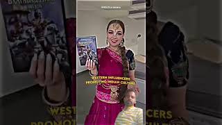 Right indians influencers vs westreninfluencres Indians influencres destroying indian culture [upl. by Netsirhk625]