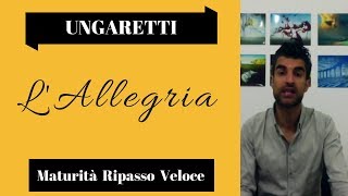 Giuseppe Ungaretti LAllegria [upl. by Dennard240]