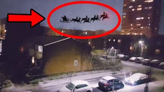 Drone Catches Santa Claus FLYING On Camera 😱 [upl. by Ysdnil]